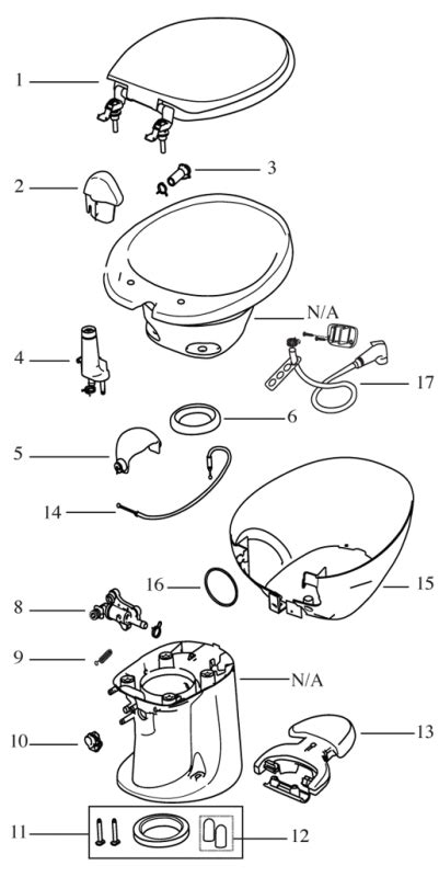 Thetford aqua magic v replacement parts diagram